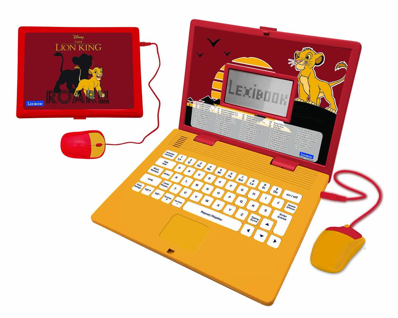 Ordinateur portable éducatif bilingue Le Roi Lion (FR/EN) multicolore