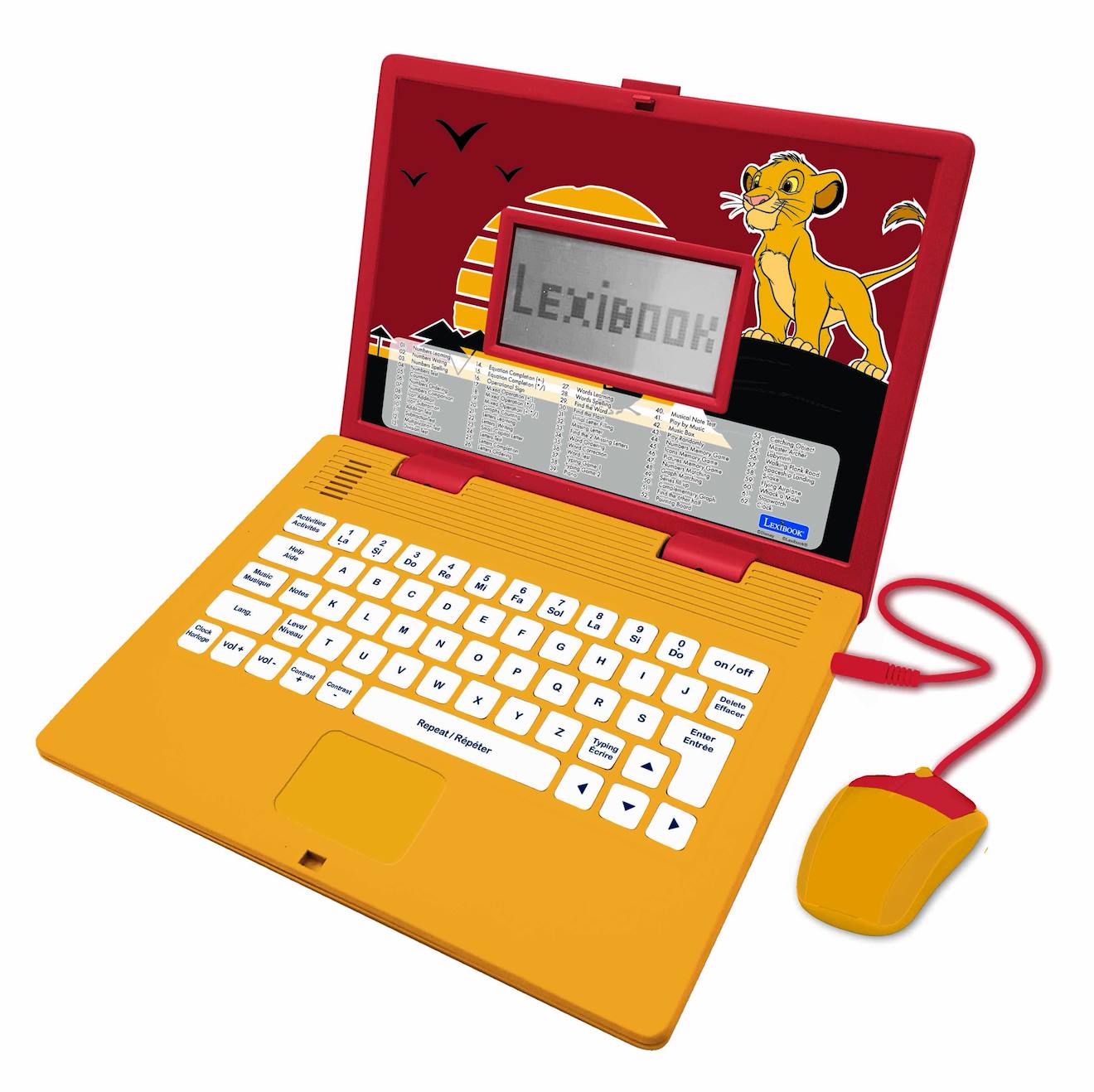 Ordinateur portable éducatif bilingue Le Roi Lion (FR/EN) multicolore