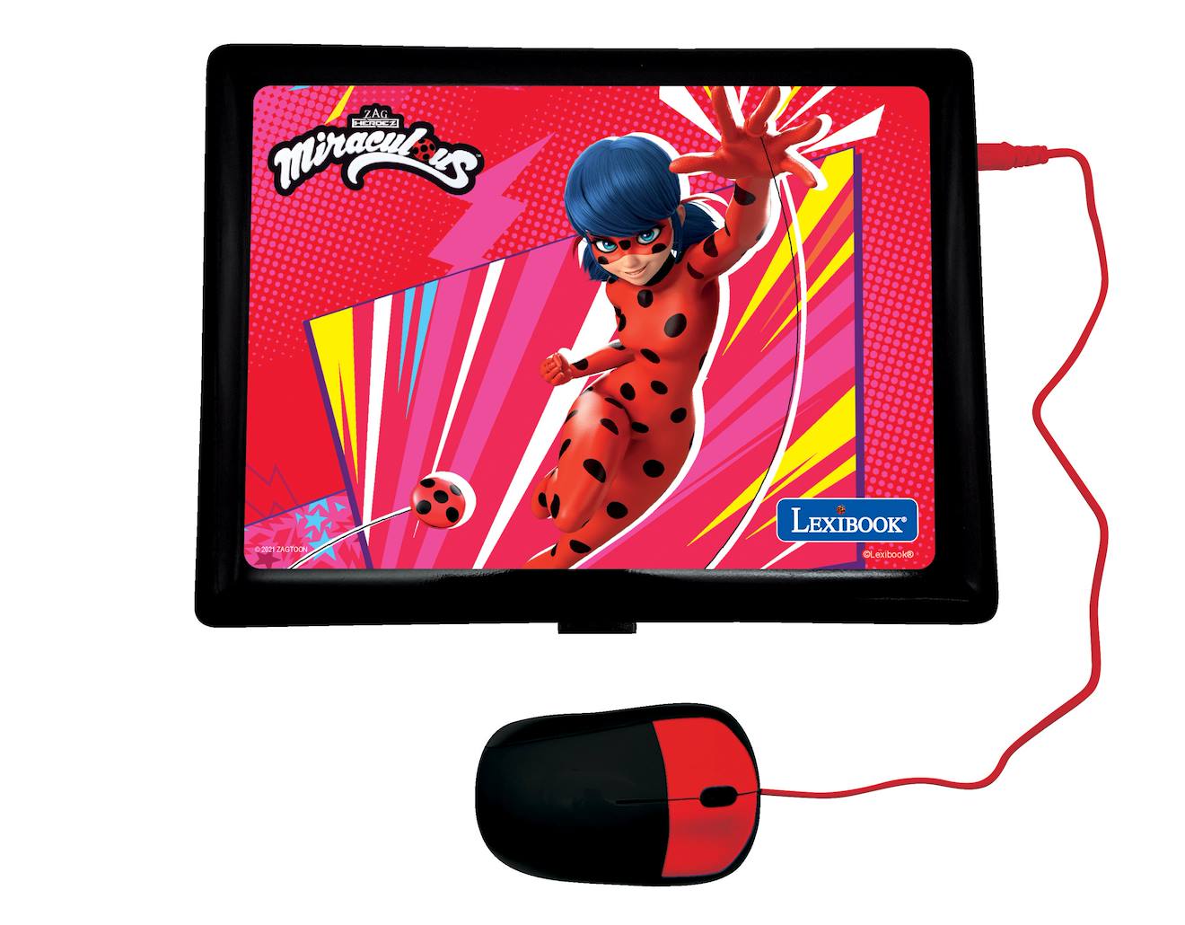 Ordinateur portable éducatif bilingue miraculous (FR/EN) multicolore