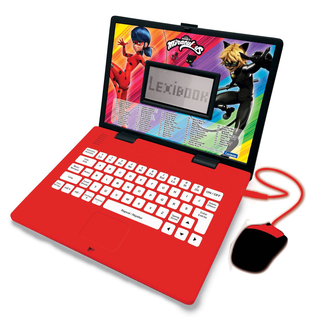 Ordinateur portable éducatif bilingue miraculous (FR/EN) multicolore