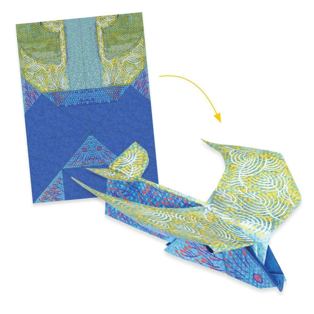 Origami à tire d'ailes multicolore
