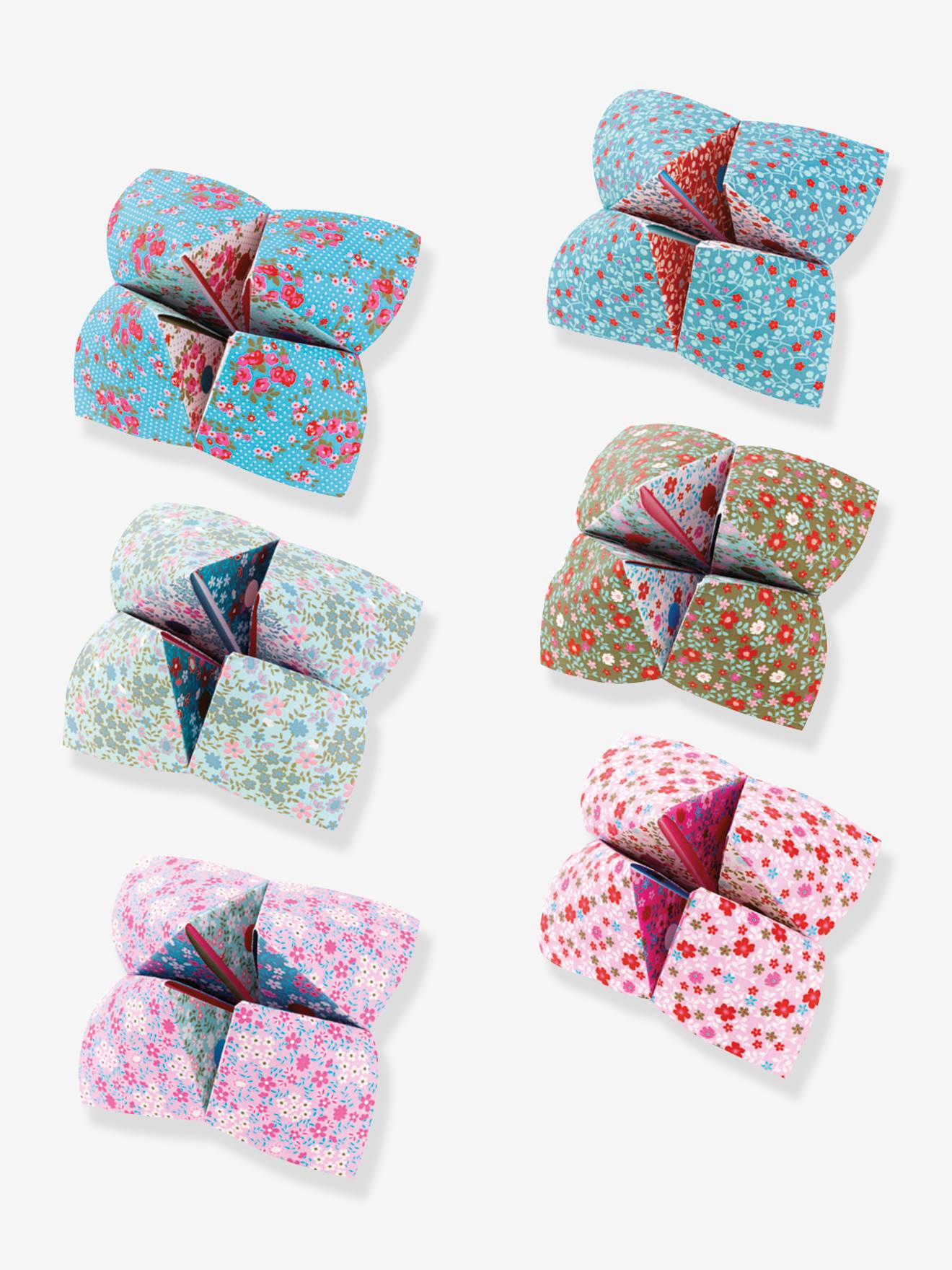 Origami - cocottes à gages fleurs rose
