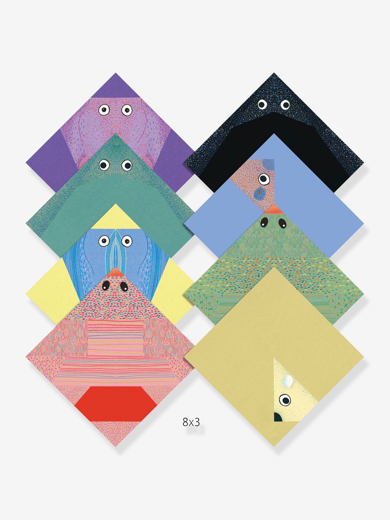 Origami facile - les animaux polaires bleu