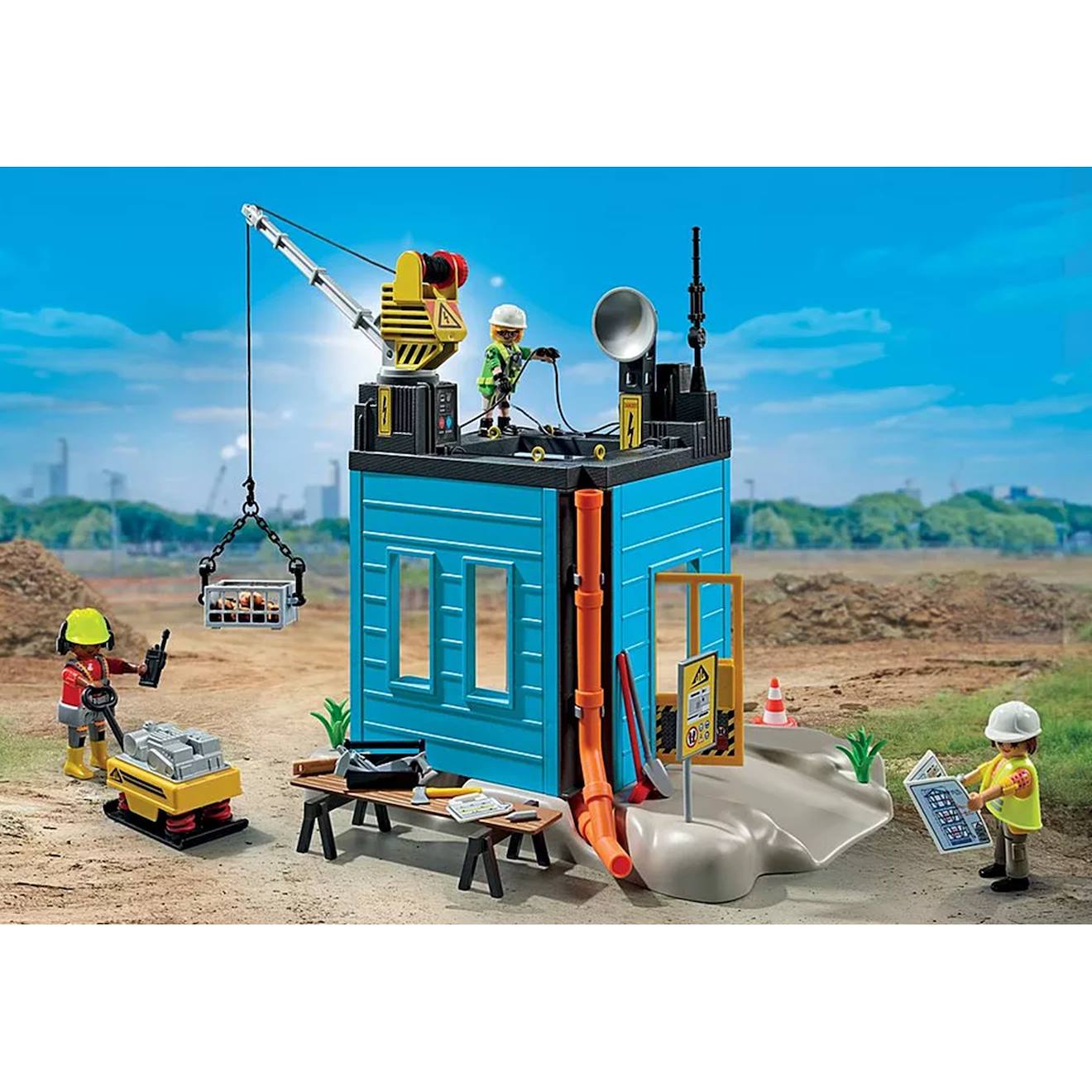 Ouvriers et chantier 71650 multicolore