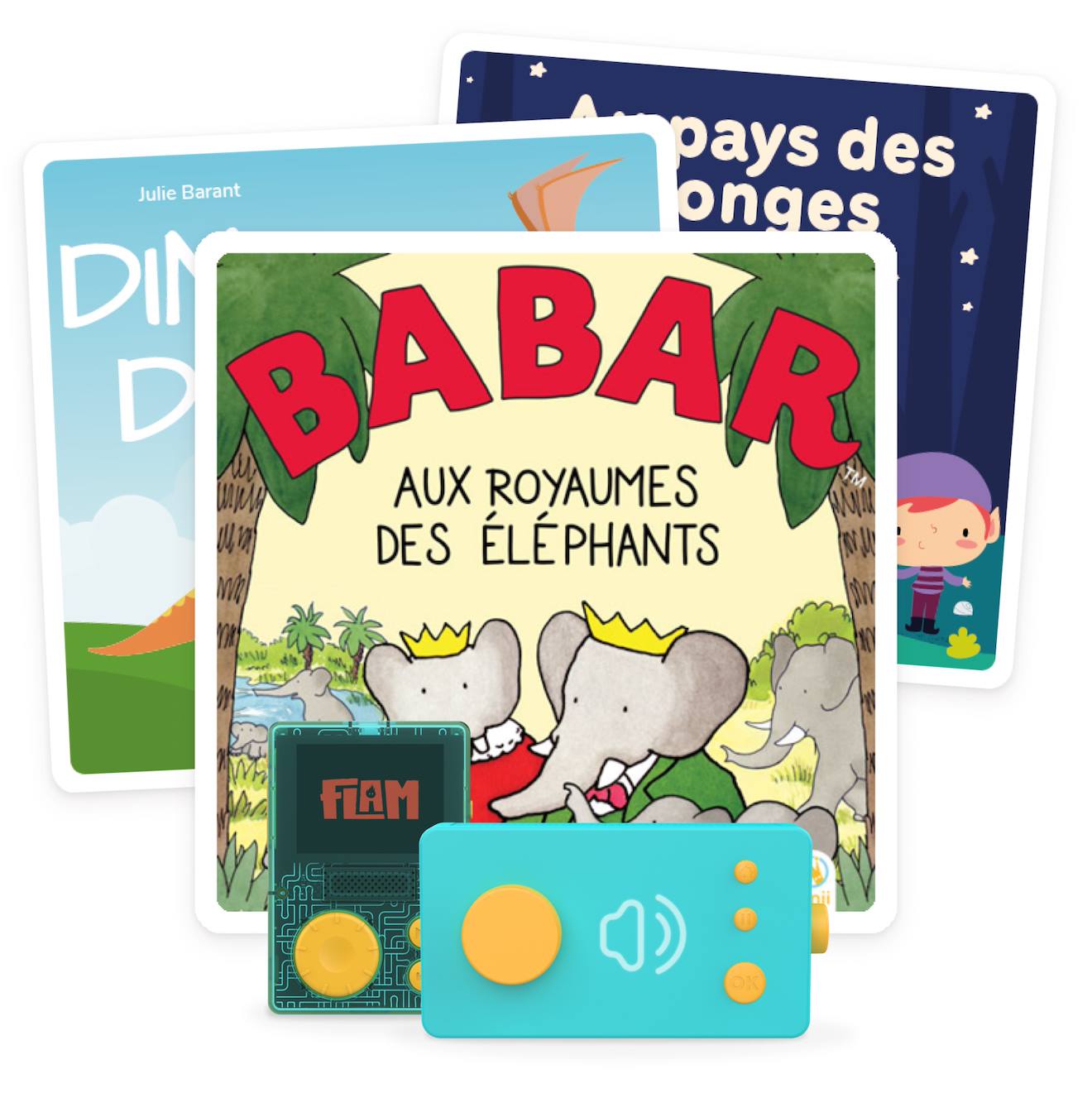 Pack 3 livres audio interactifs pour enfant dés 3 ans - 38 histoires à composer, 4h20 d'écoute multicolore