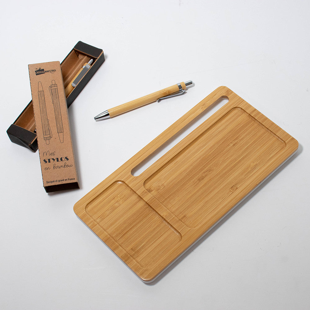 Pack Bambou Stylo & Bloc de Chargement 13421-defaultCombination - Coffret Cadeau