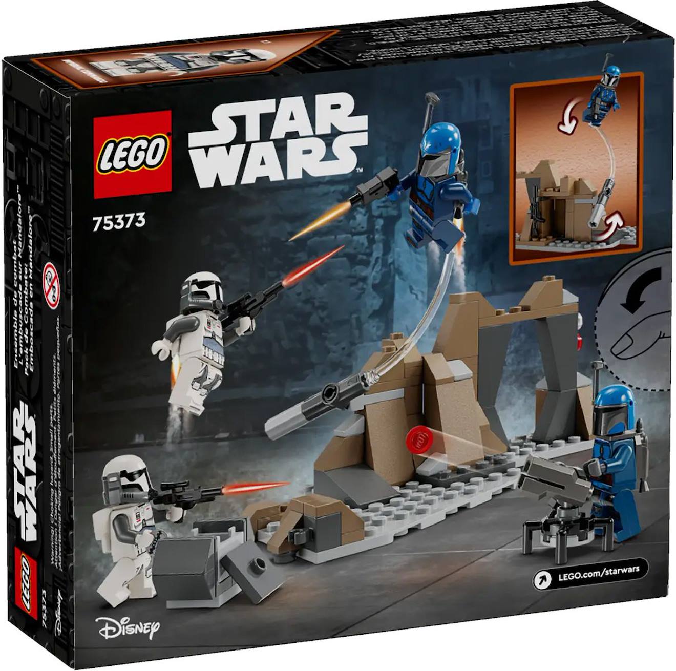 Pack de combat Star Wars l'embuscade sur mandalore™ 75373 multicolore