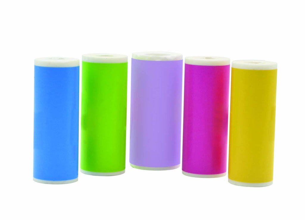 Pack de recharge contenant 10 rouleaux autocollants pour les références star cam dj150 et dj160 multicolore