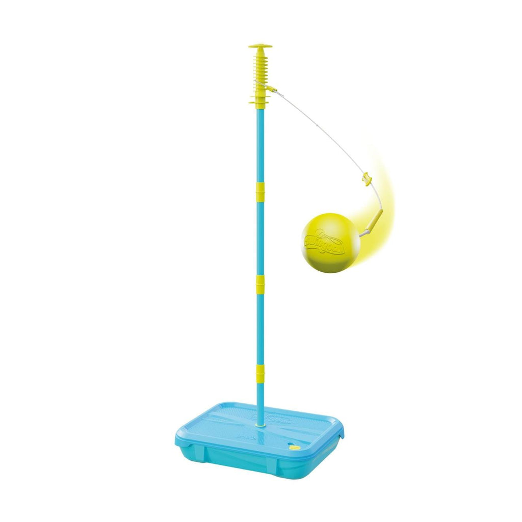Pack jeux 1er âge swingball 3en1 toutes surfaces métal bleu - noir - orange - jaune