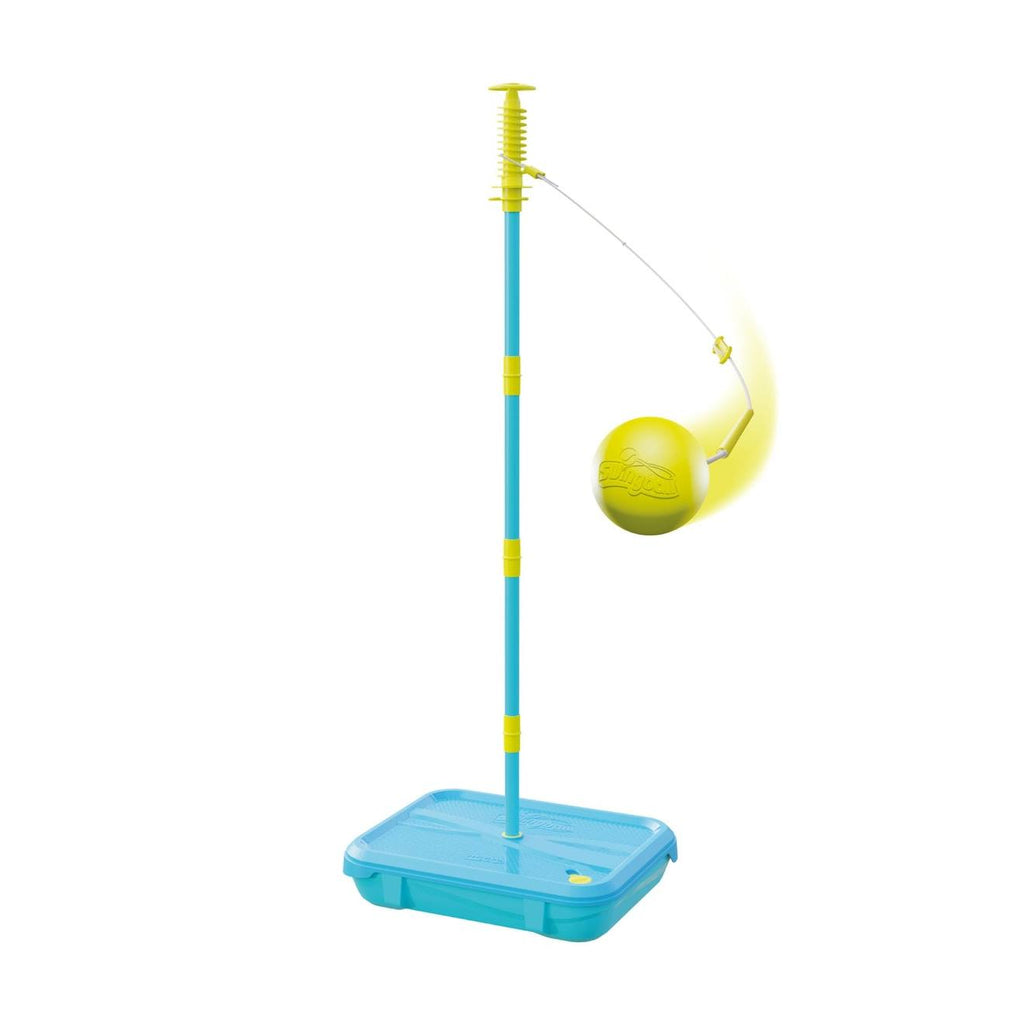 Pack jeux swingball 3en1 toutes surfaces métal bleu - noir - jaune
