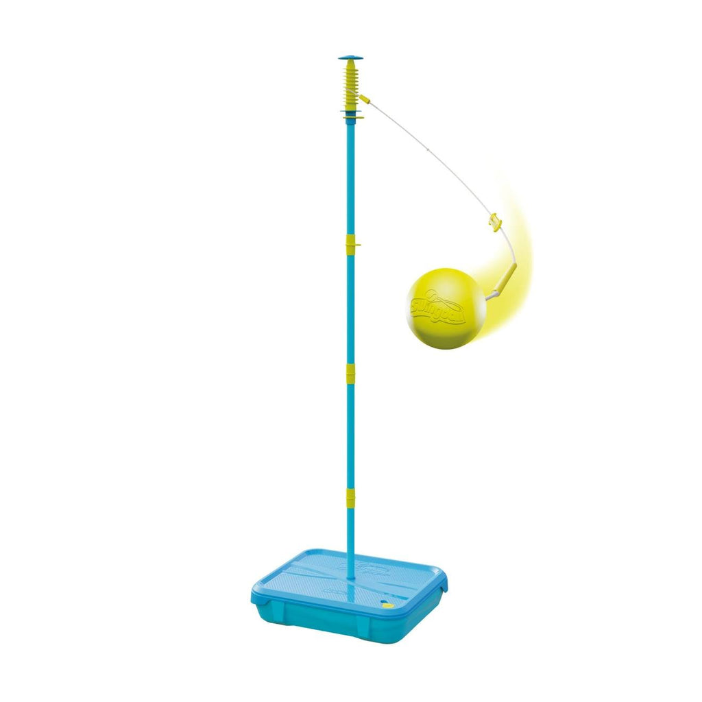 Pack jeux swingball 5en1 toutes surfaces métal bleu - noir - jaune