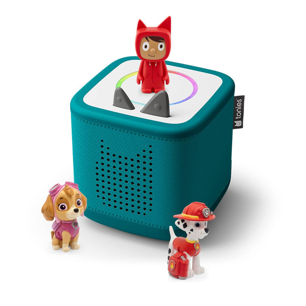 Pack Toniebox 2 - boîte à histoires - 1 figurine rubie - La Pat' Patrouille marcus et stella vert océan