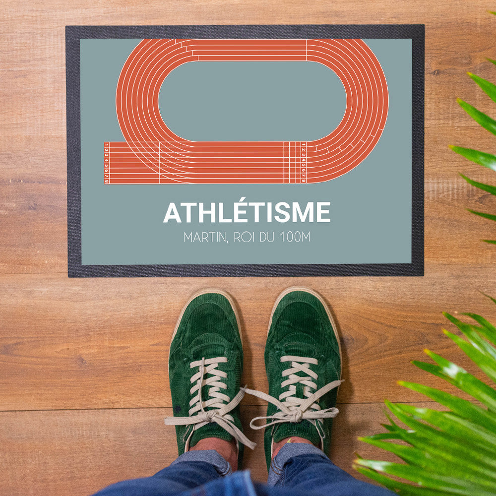 Paillasson Athlétisme à Personnaliser Format 35 x 50 cm - Paillasson Personnalisé