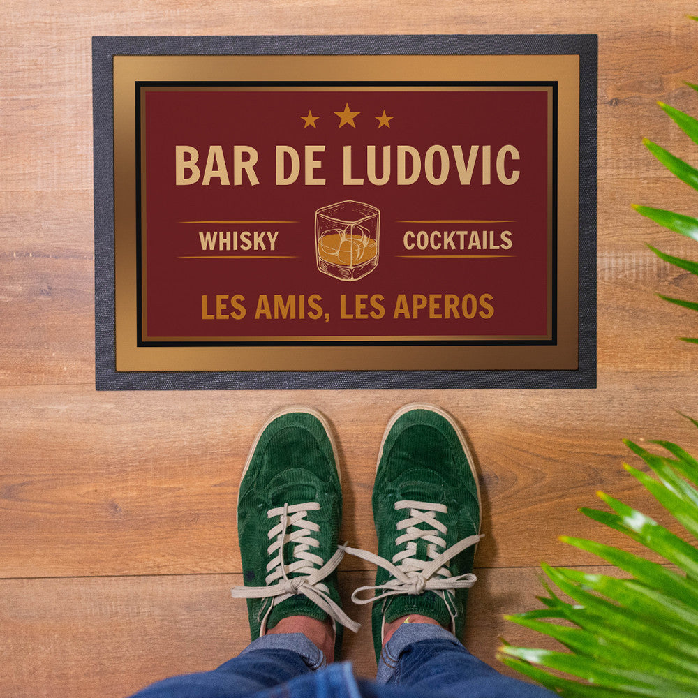 Paillasson Bar à Whisky à Personnaliser Format 35 x 50 cm - Paillasson Personnalisé