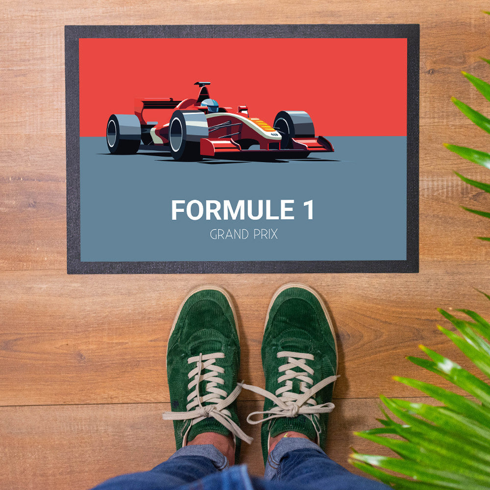 Paillasson Formule 1 à Personnaliser Format 35 x 50 cm - Paillasson Personnalisé