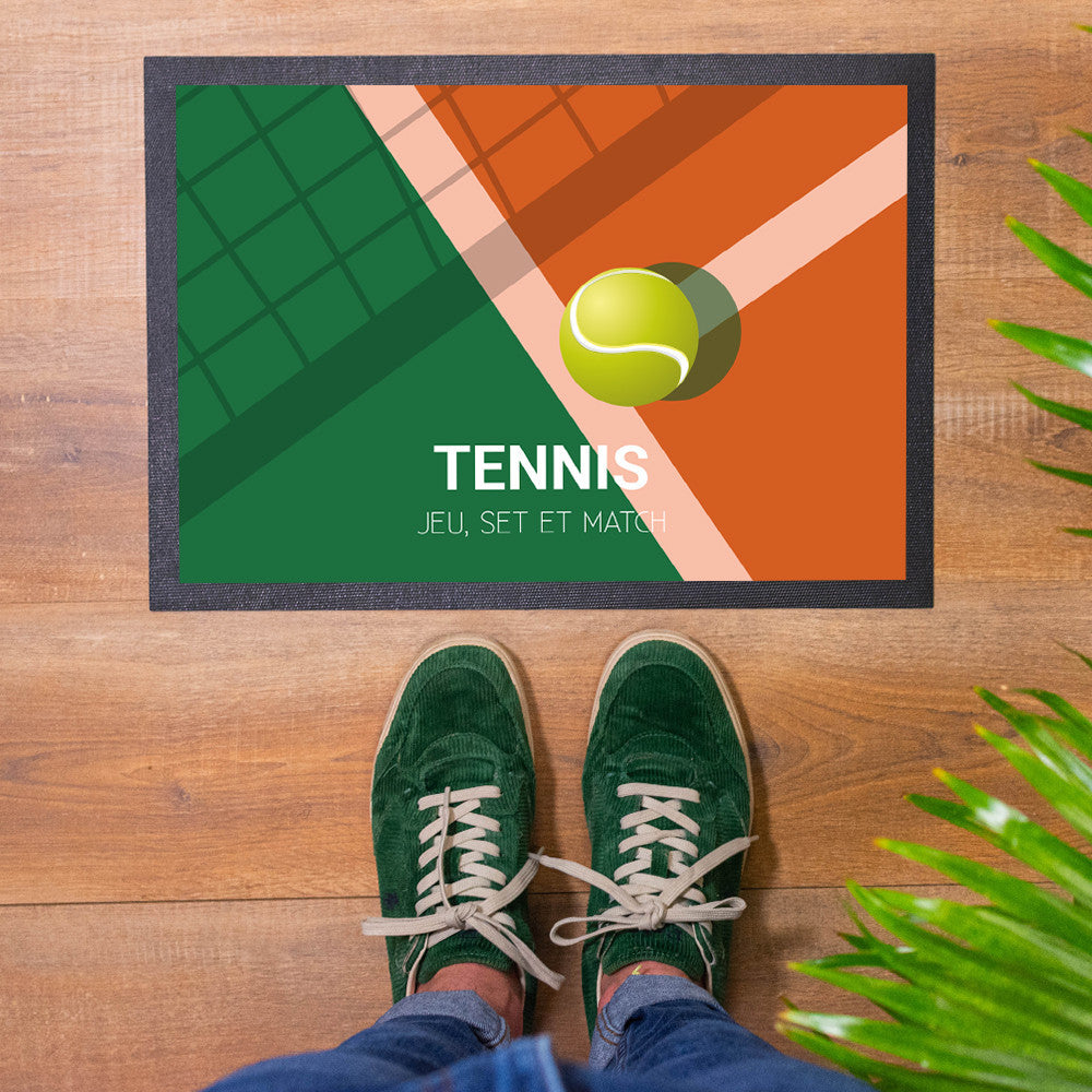 Paillasson Tennis à Personnaliser Format 35 x 50 cm - Paillasson Personnalisé