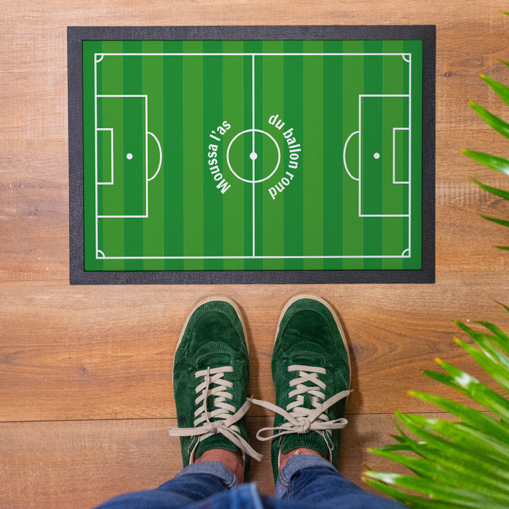 Paillasson Terrain de Football à Personnaliser Format 35 x 50 cm - Paillasson Personnalisé