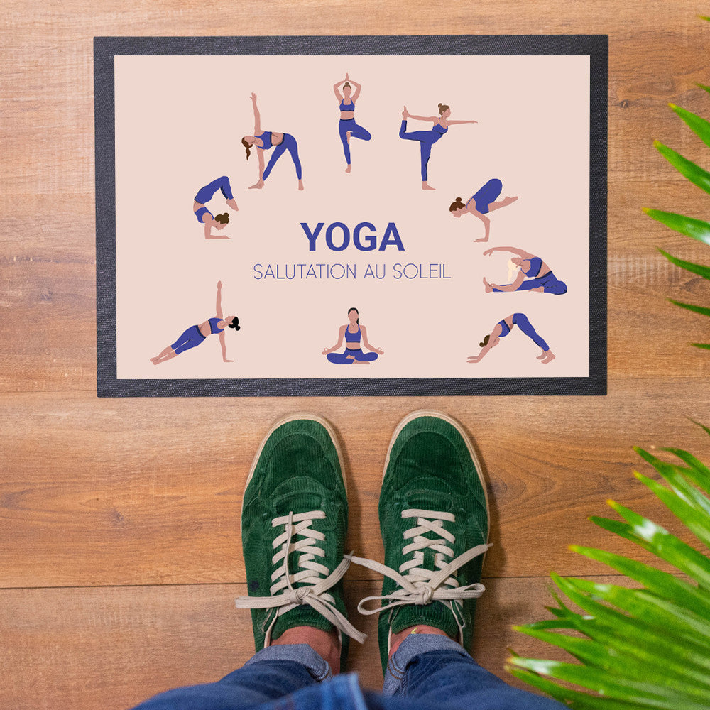 Paillasson Yoga à Personnaliser Format 35 x 50 cm - Paillasson Personnalisé