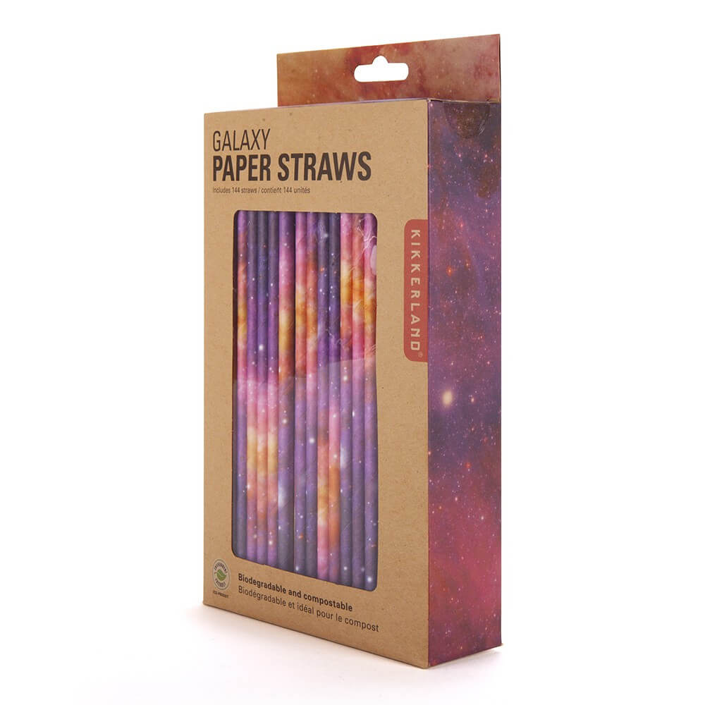 Pailles en Papier Galaxie (x144) - Apéro Original Kikkerland
