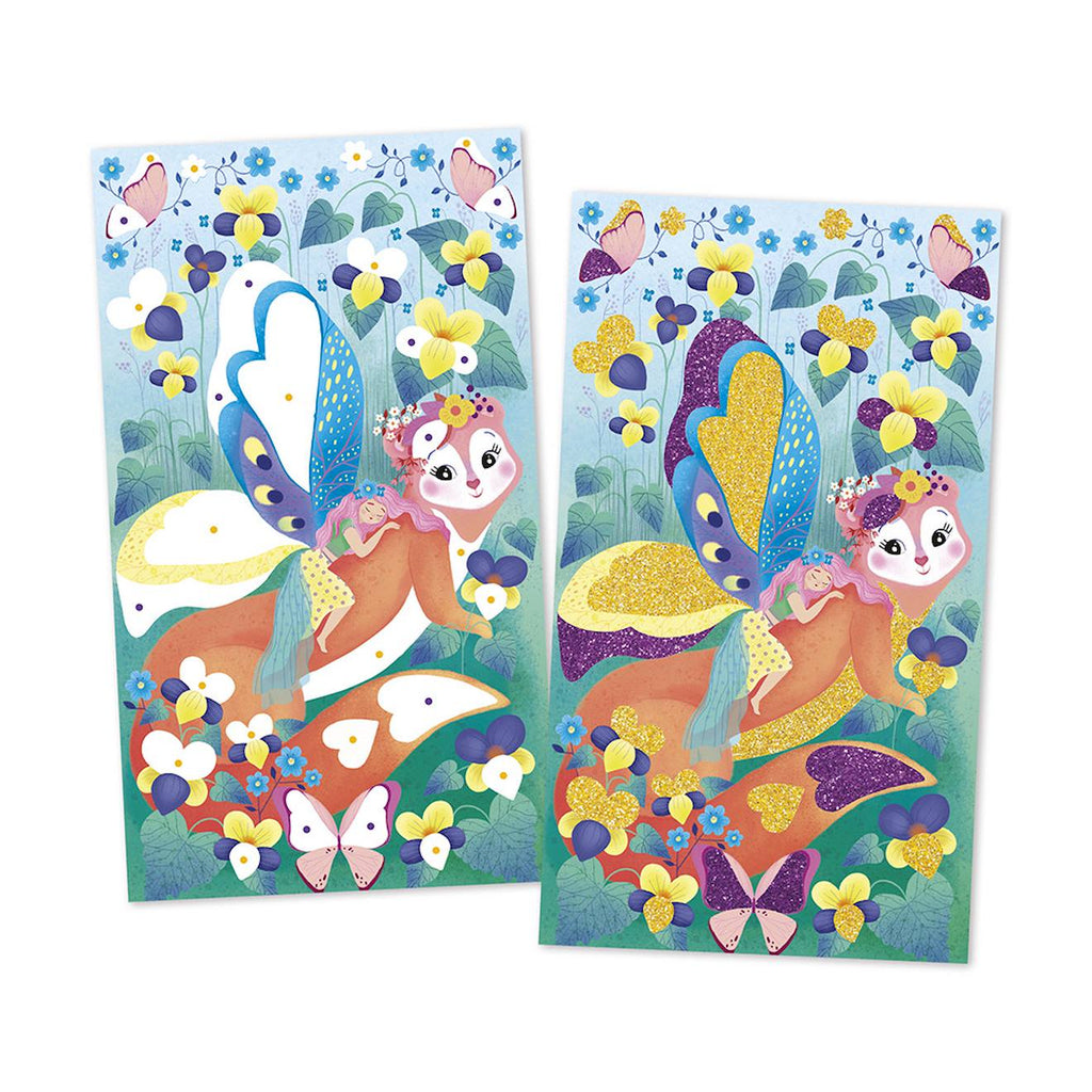 Paillettes 3 tableaux - magic fairies multicolore