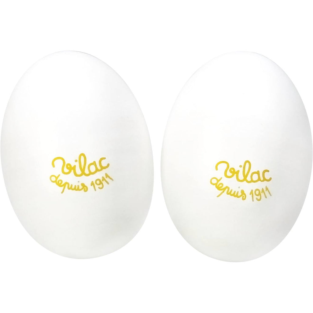Paire de maracas blanches blanc