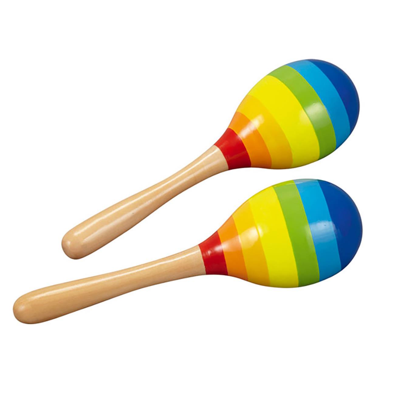 Paire de maracas multicolore