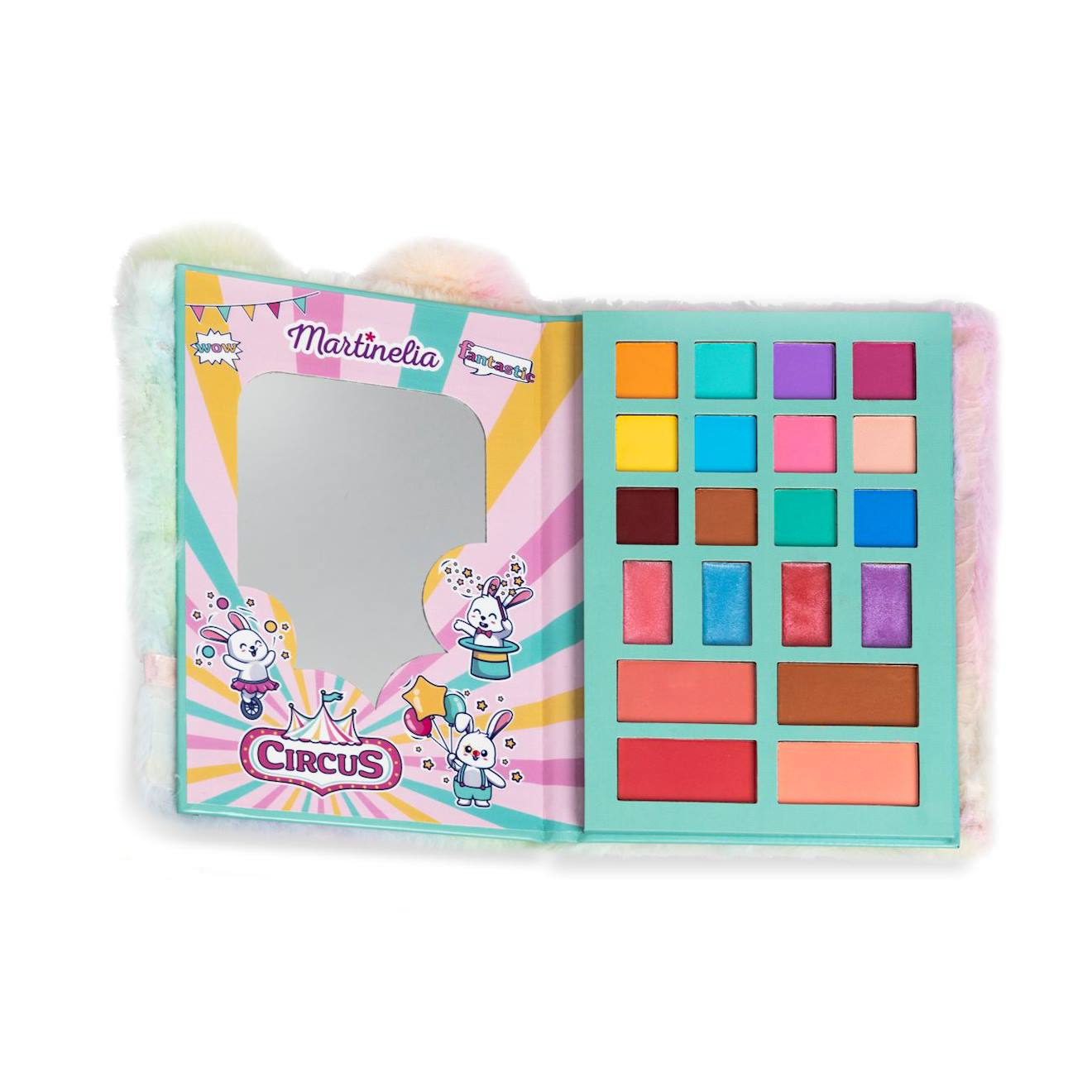 Palette de maquillage lapin multicolore