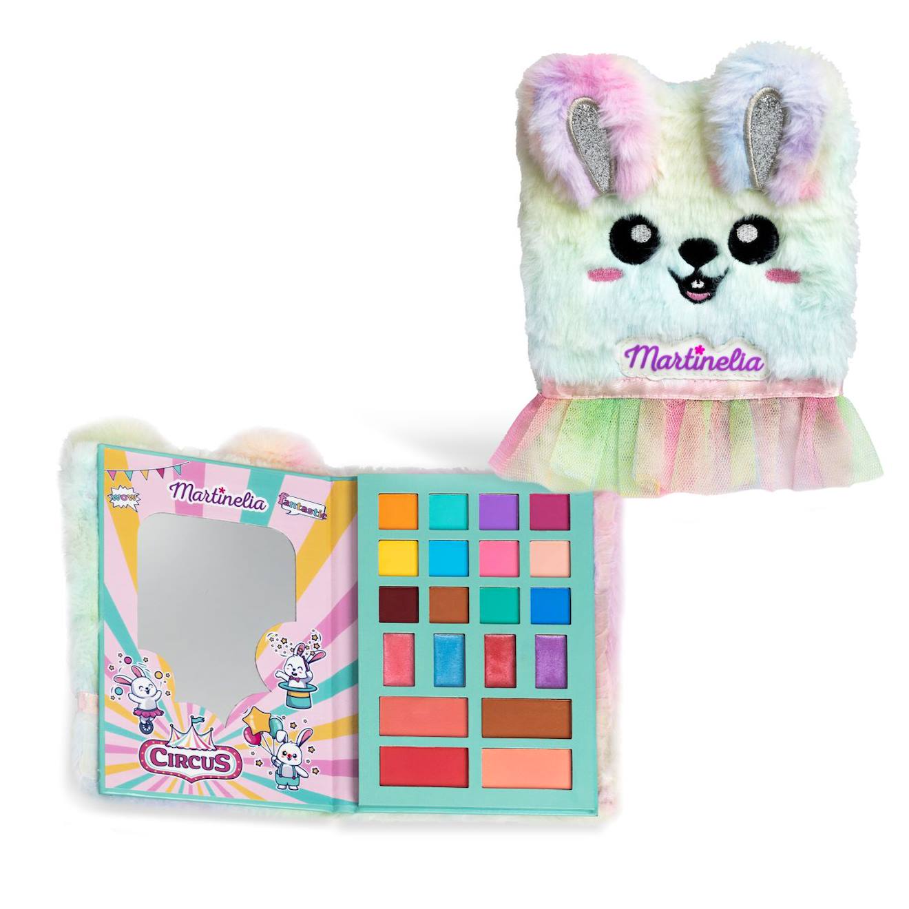 Palette de maquillage lapin multicolore