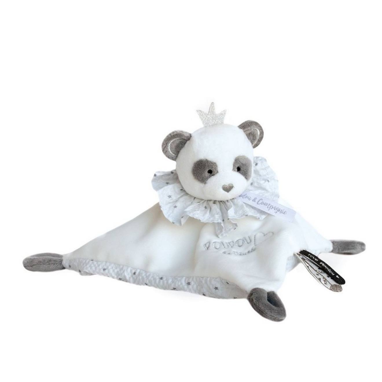 Panda doudou attrape-rêve blanc