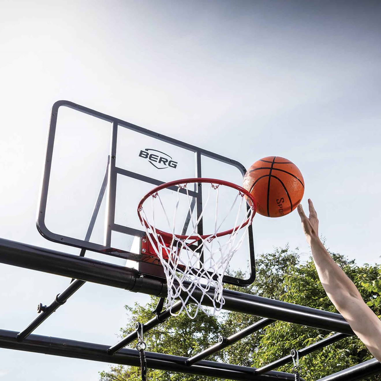 Panier de basket pour aire de jeux playbase black