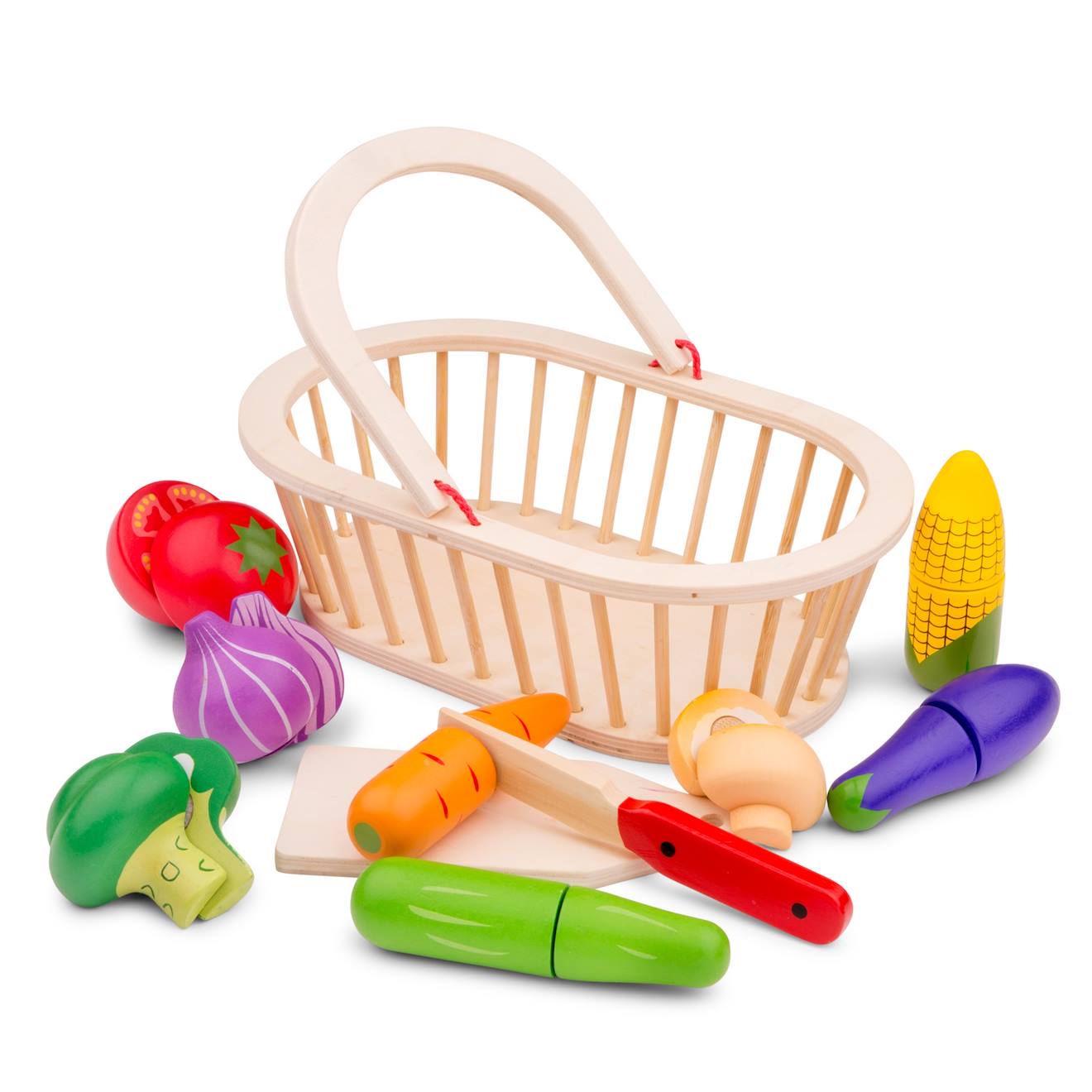 Panier de légumes beige