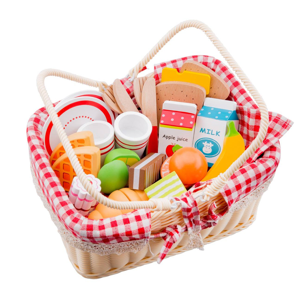 Panier de pique-nique beige