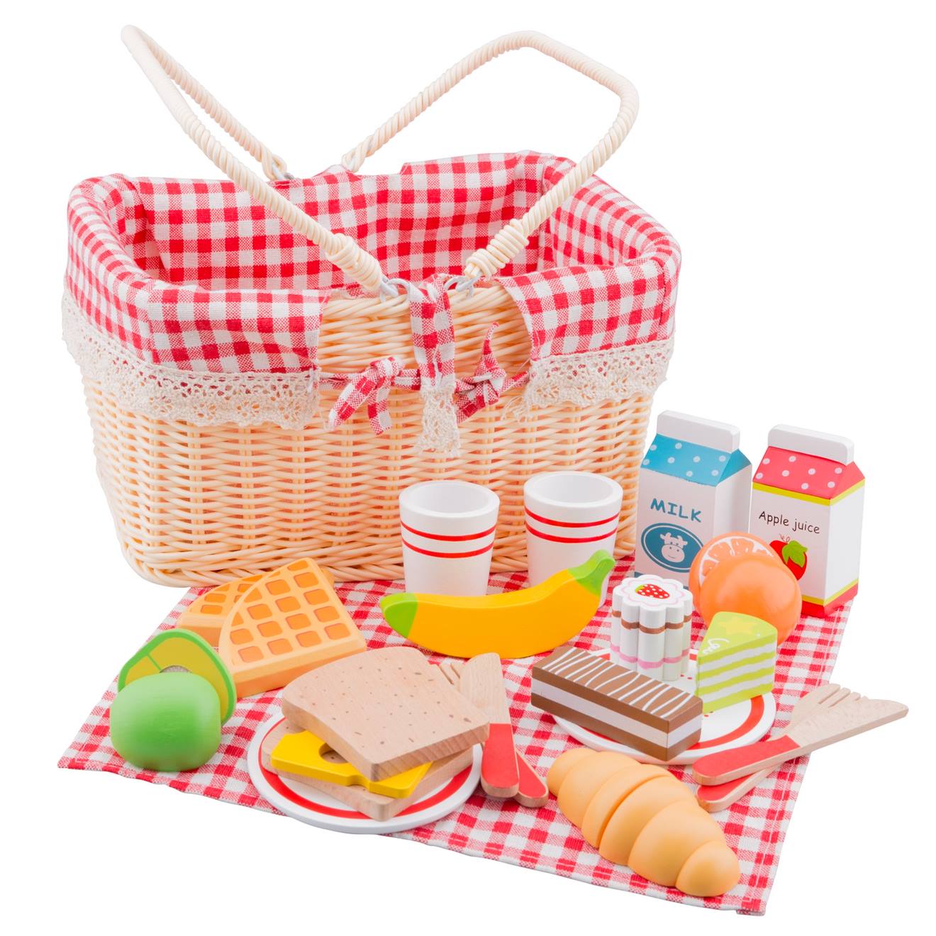 Panier de pique-nique beige