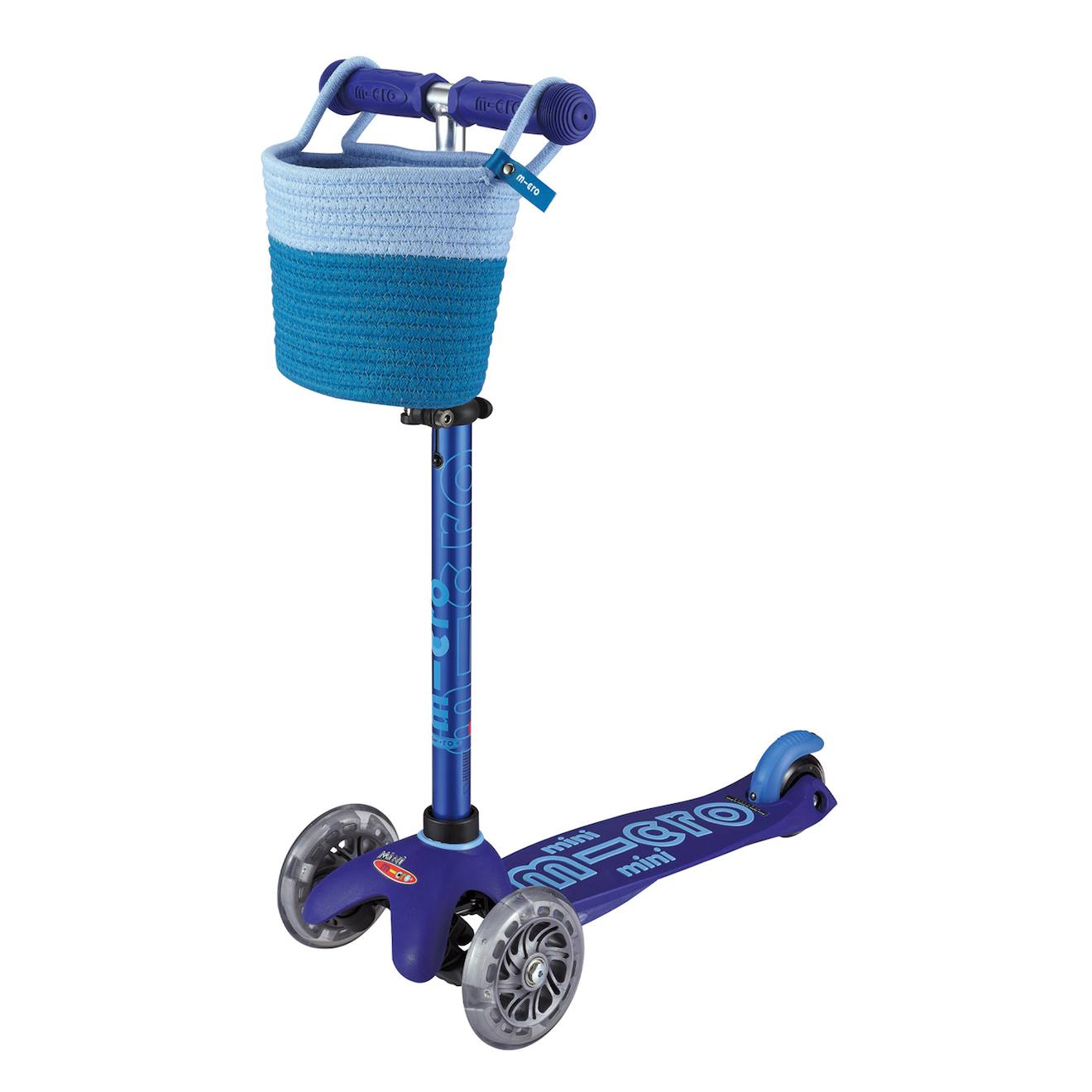 Panier pour trottinette bleu