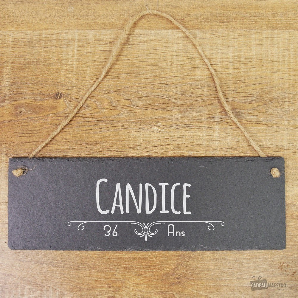 Panneau Ardoise Anniversaire à Personnaliser - Décoration Murale CadoMaestro