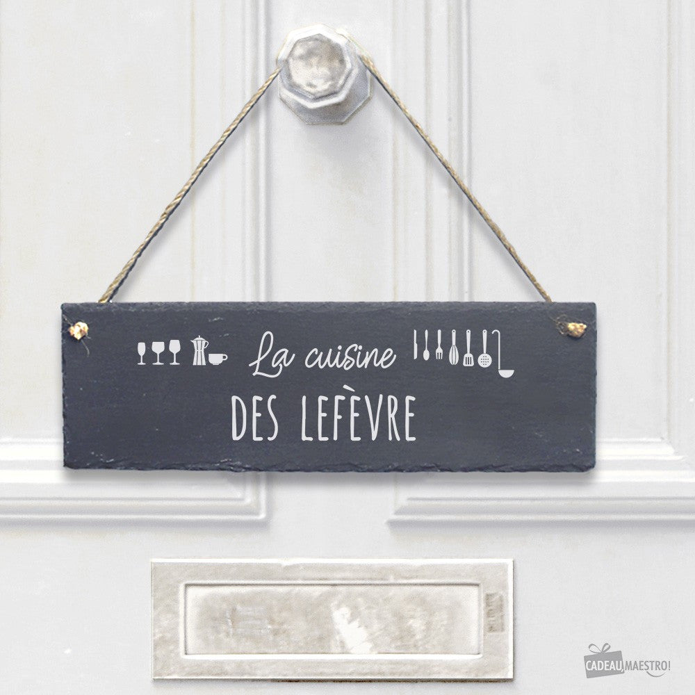 Panneau Ardoise Cuisine à Personnaliser - Décoration Murale CadoMaestro