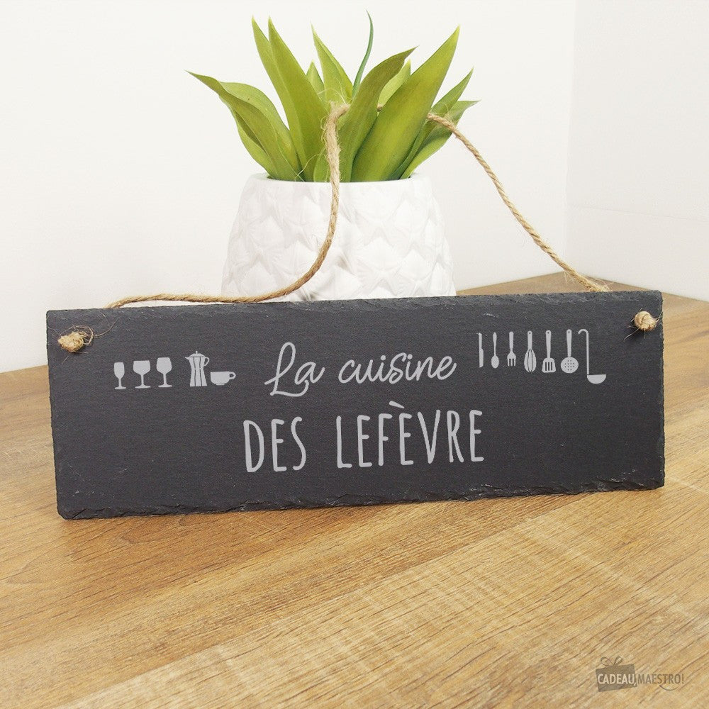Panneau Ardoise Cuisine à Personnaliser - Décoration Murale CadoMaestro