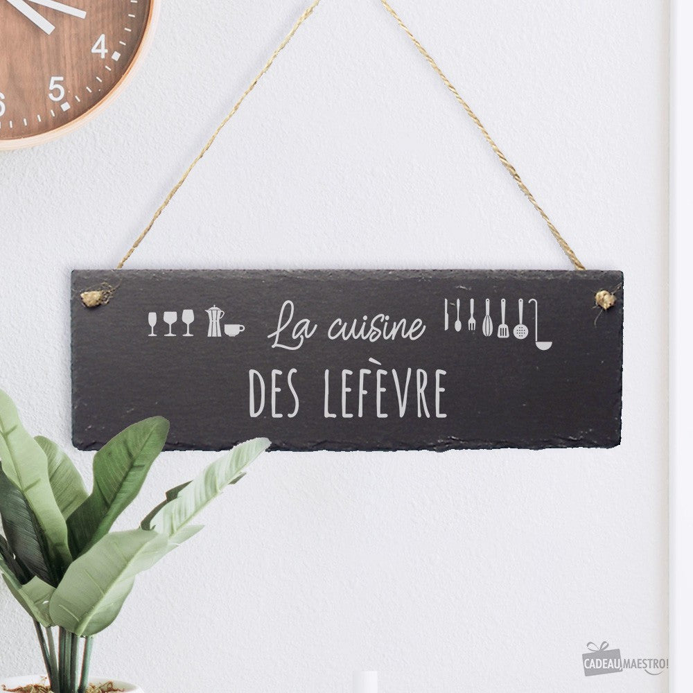Panneau Ardoise Cuisine à Personnaliser - Décoration Murale CadoMaestro
