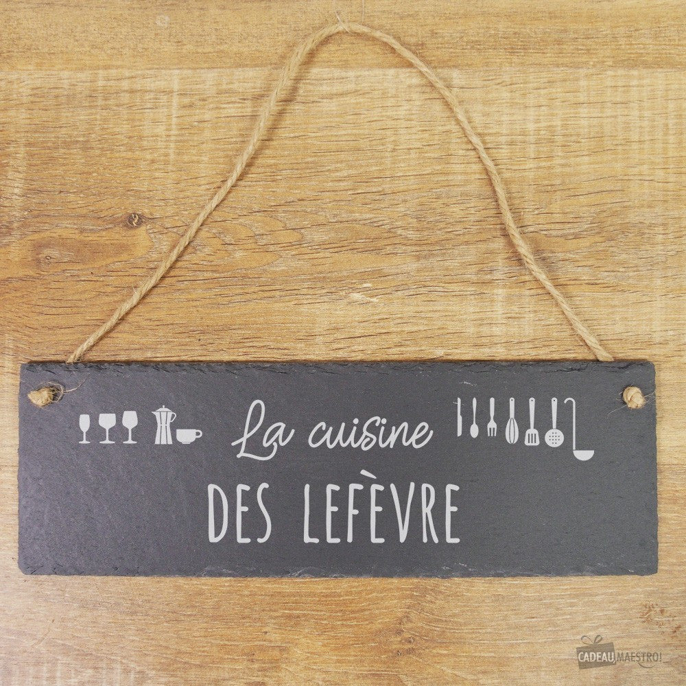 Panneau Ardoise Cuisine à Personnaliser - Décoration Murale CadoMaestro