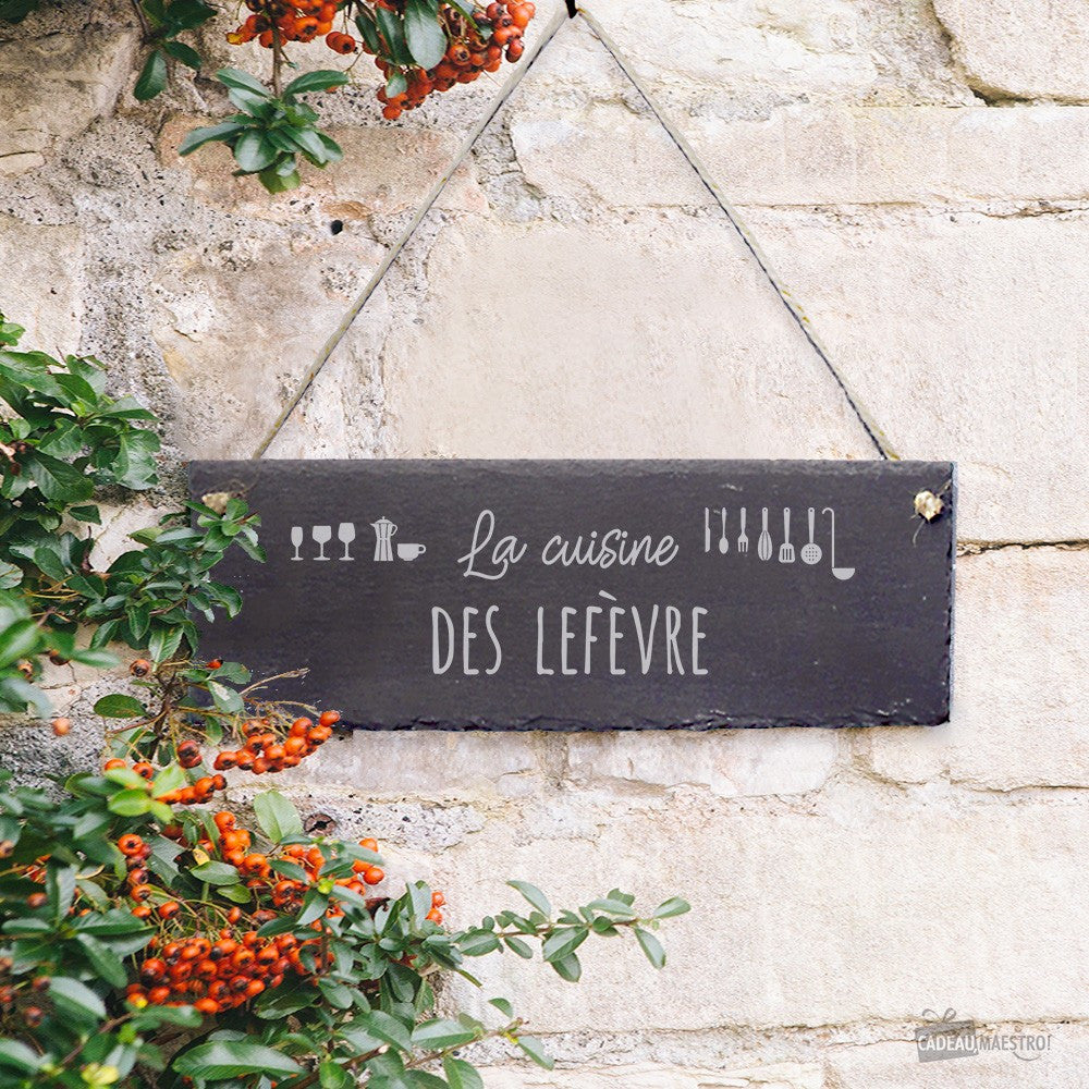 Panneau Ardoise Cuisine à Personnaliser - Décoration Murale CadoMaestro
