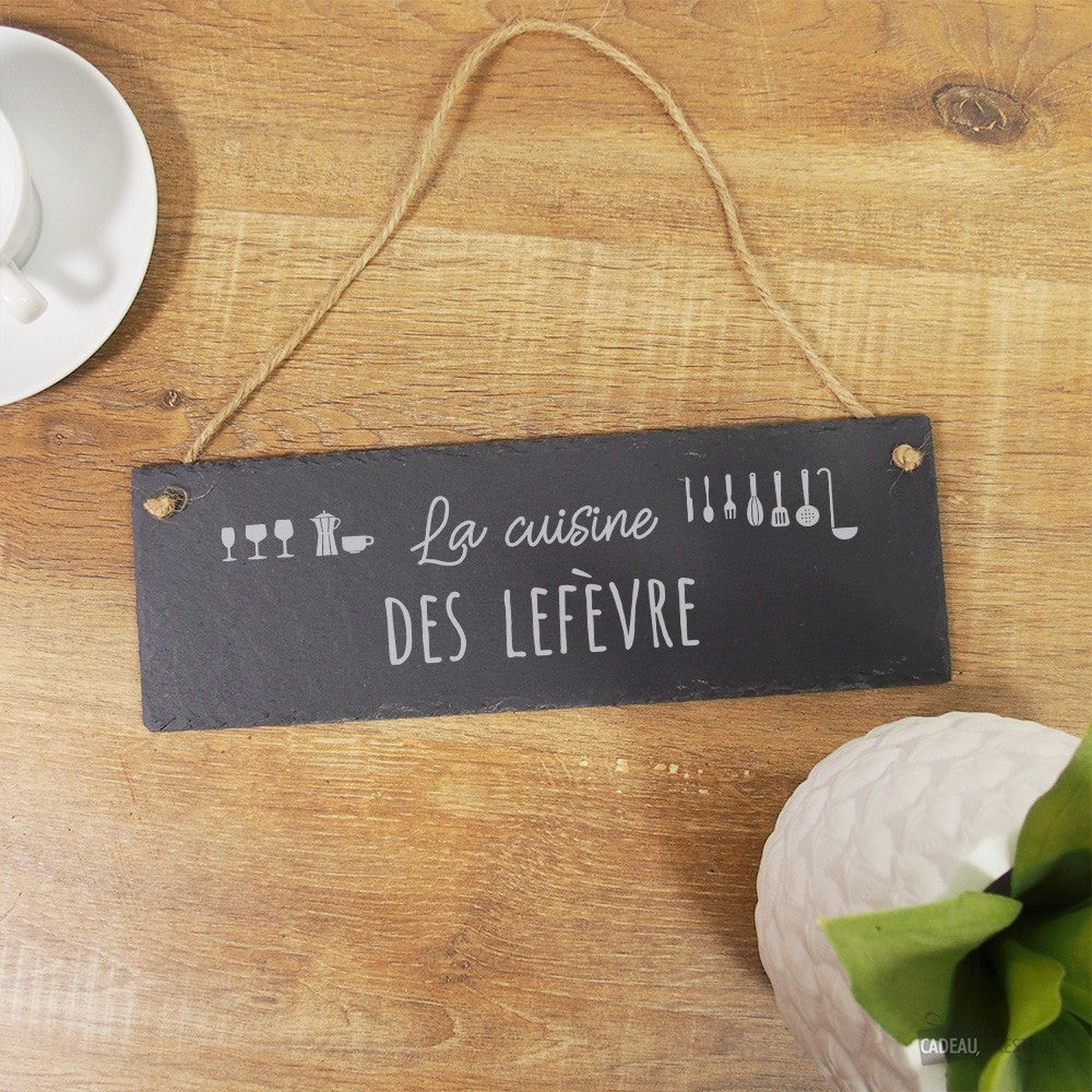 Panneau Ardoise Cuisine à Personnaliser - Décoration Murale CadoMaestro