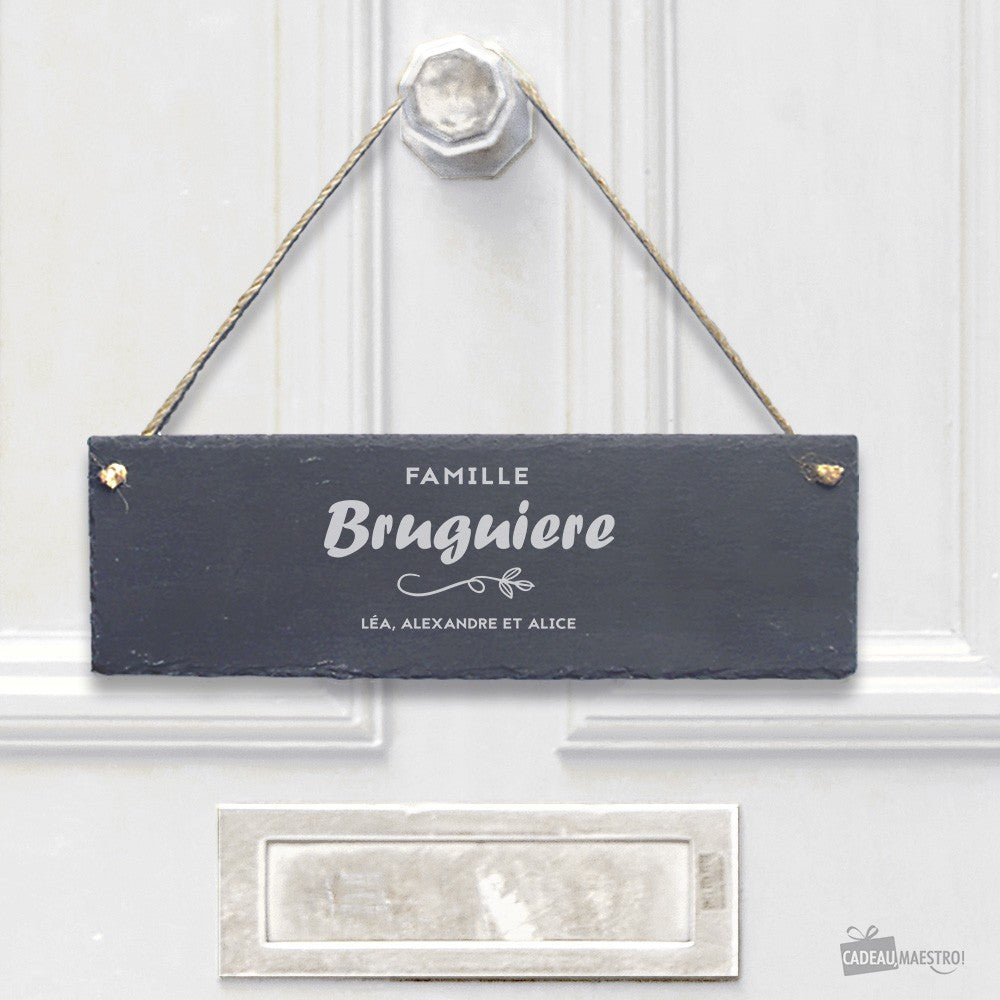 Panneau Ardoise Famille à Personnaliser - Décoration Murale