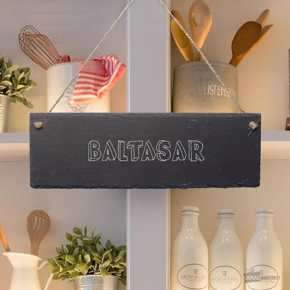Panneau Ardoise Prénom à Personnaliser - Décoration Murale CadoMaestro