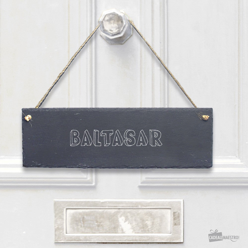 Panneau Ardoise Prénom à Personnaliser - Décoration Murale CadoMaestro