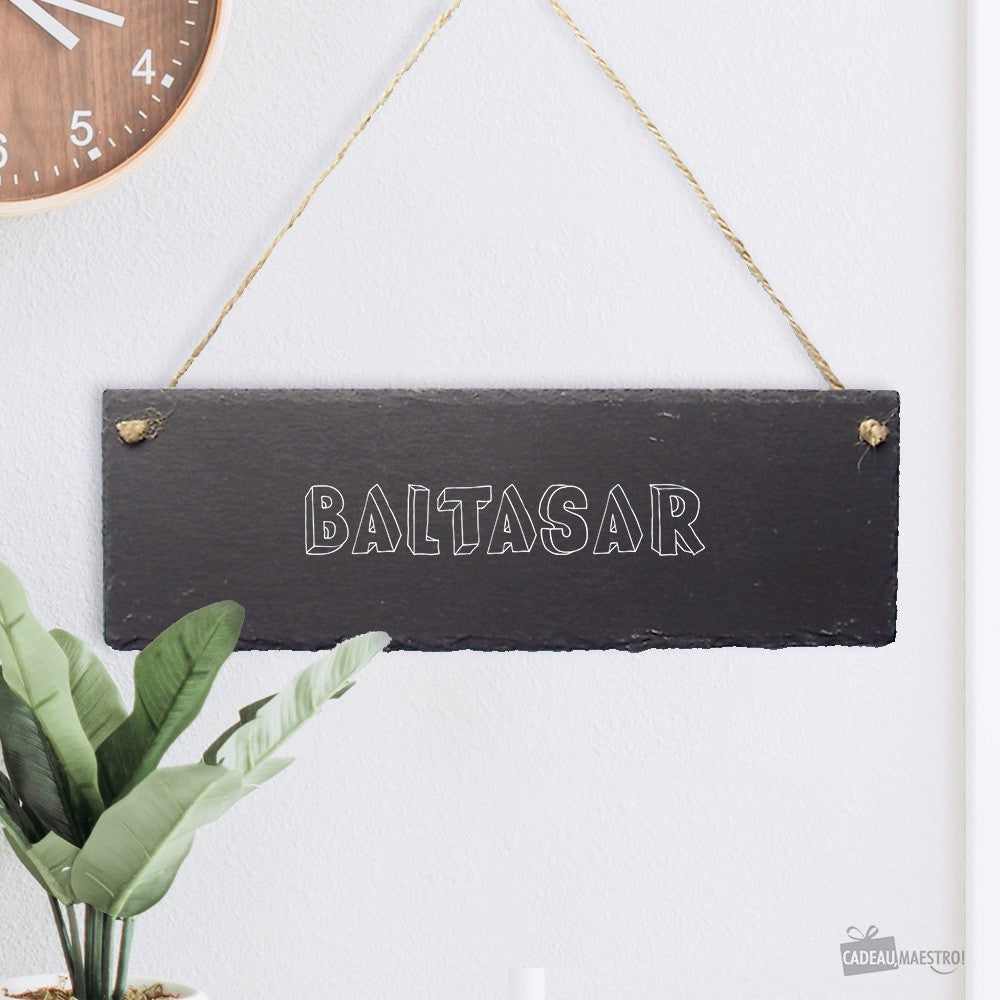 Panneau Ardoise Prénom à Personnaliser - Décoration Murale