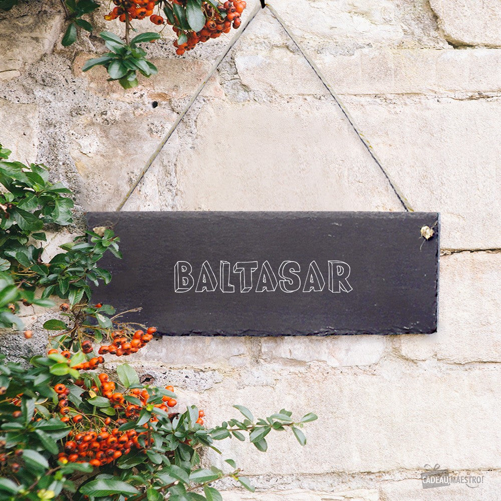 Panneau Ardoise Prénom à Personnaliser - Décoration Murale CadoMaestro