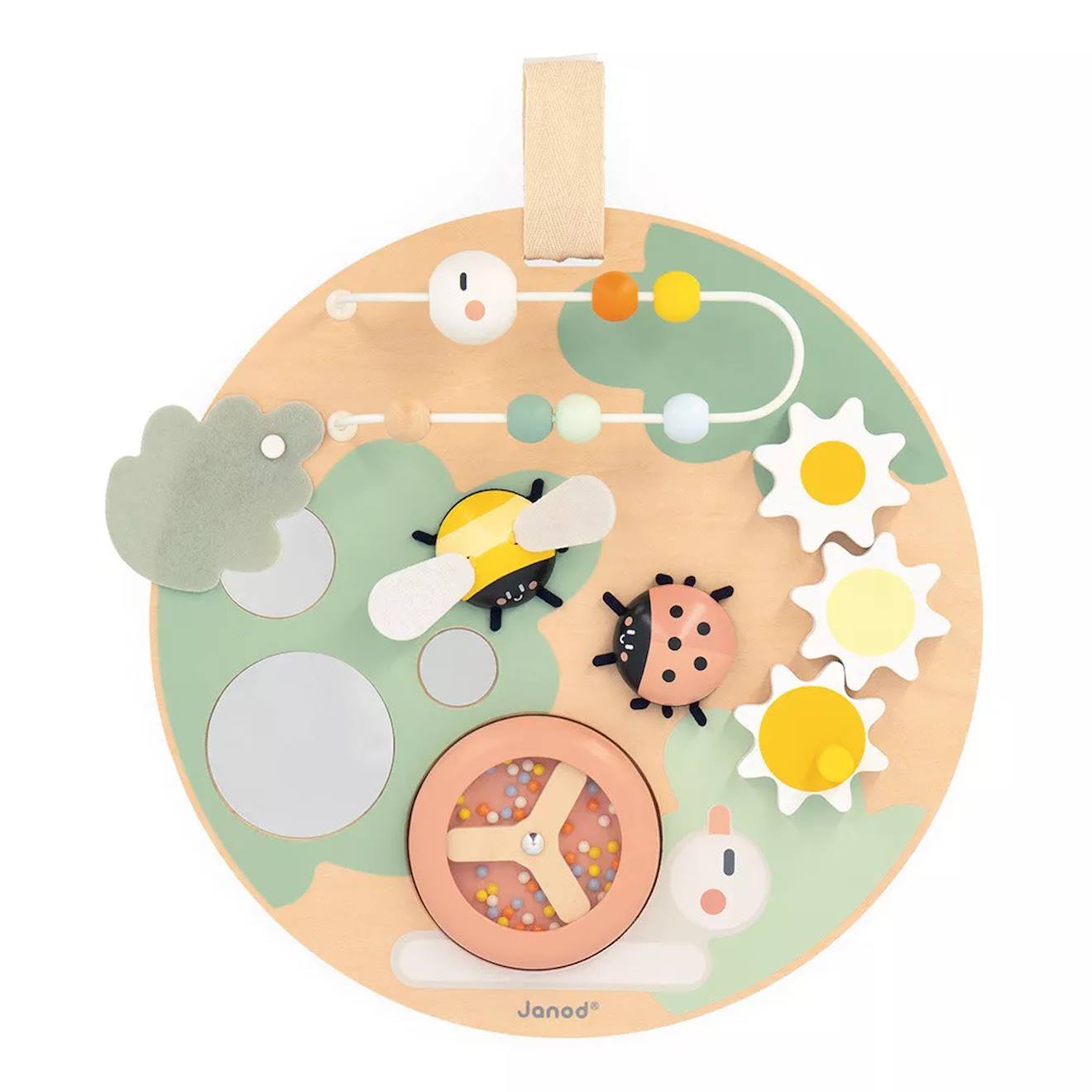 Panneau d'activitès en bois FSC sweet cocoon multicolore