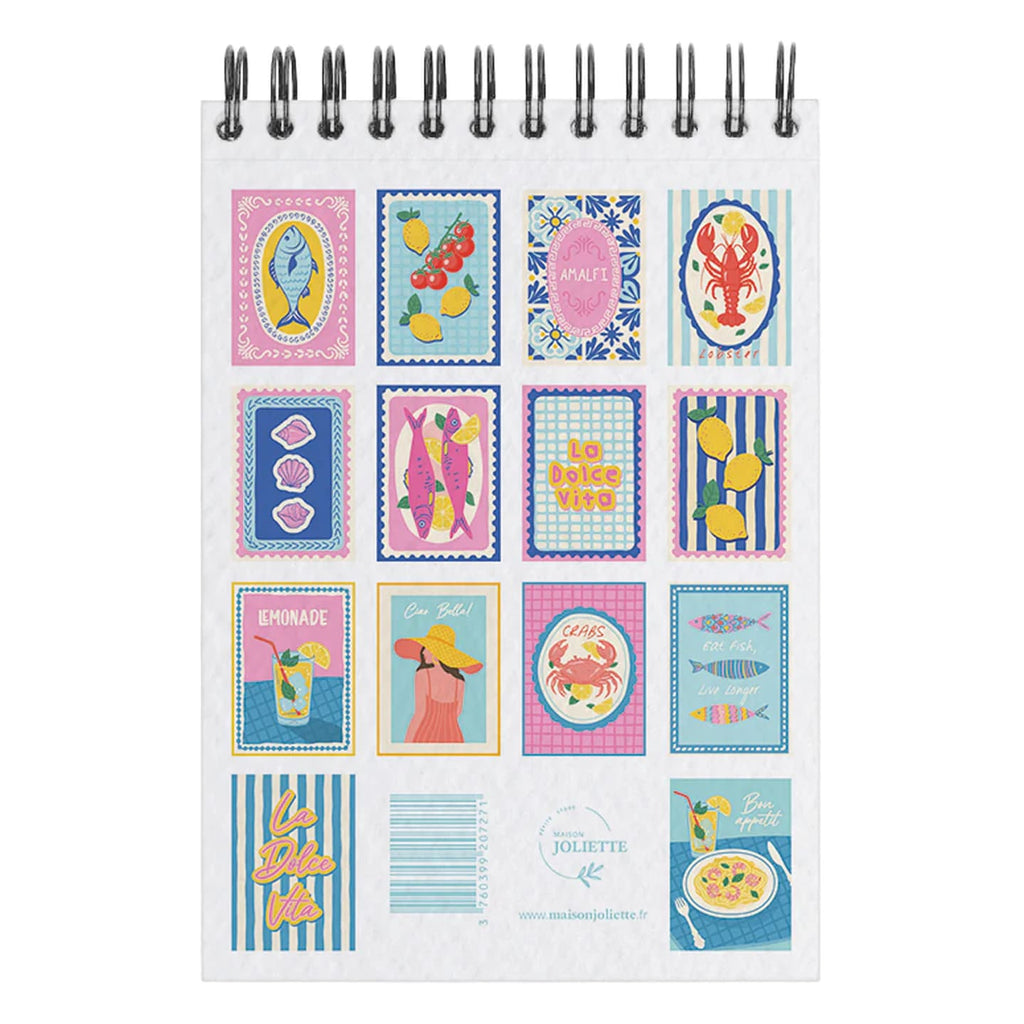 Carnet Felicità motifs floraux détaillés