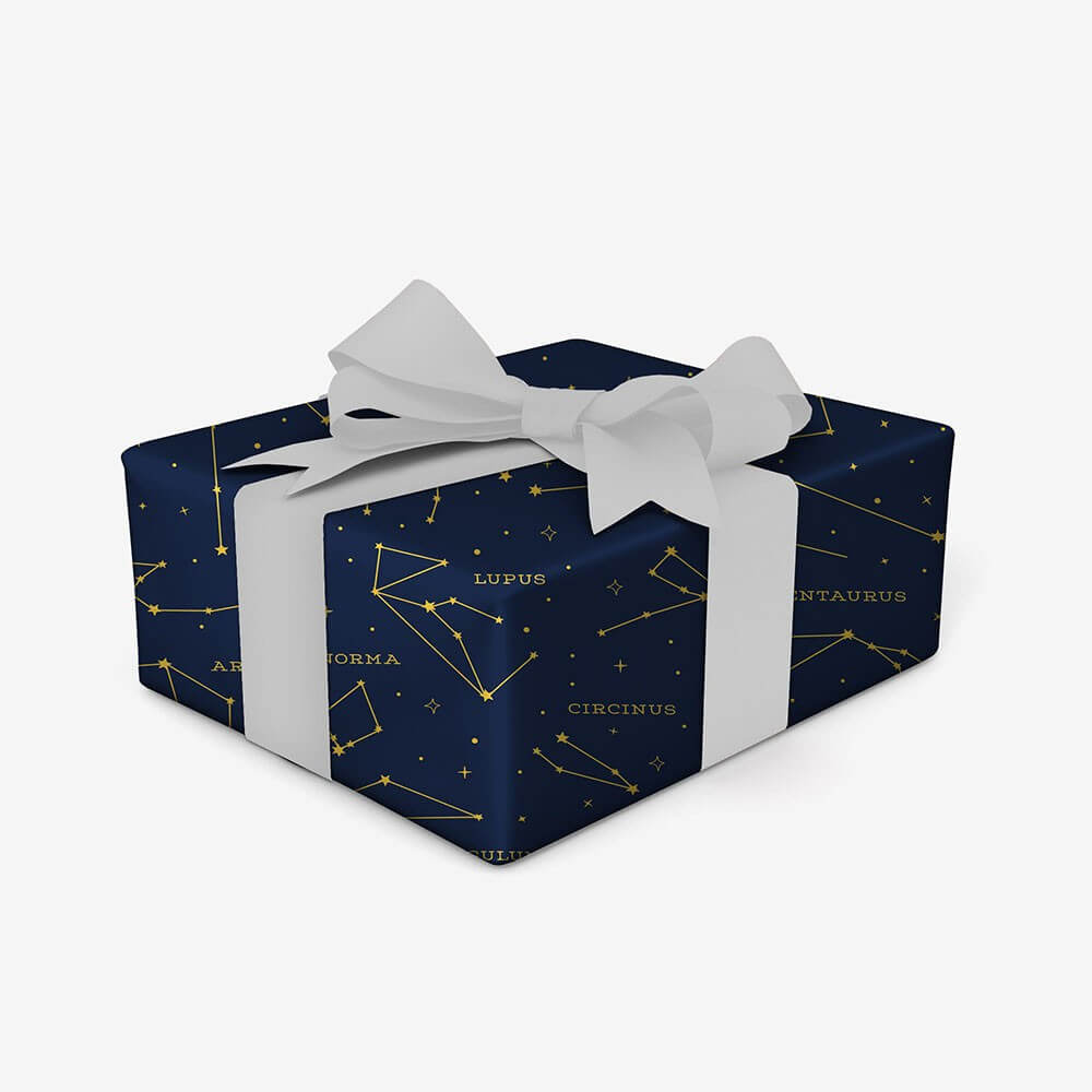 Papier Cadeau Étoiles et Constellations - Papier Cadeau Legami