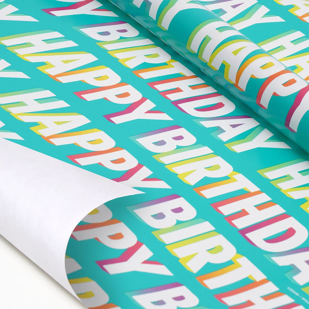 Papier Cadeau Happy Birthday - Papier Cadeau